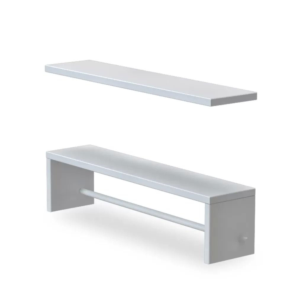 Prateleira Infantil Com Cabideiro Coleção Wind