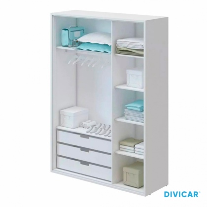 Guarda-Roupa Infantil 3 Portas Coleção Wood