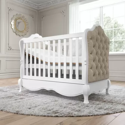 Berço Com Capitonê Coleção Imperial