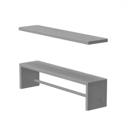 Prateleira Infantil Com Cabideiro Coleção Wind